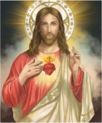 Teemantmaal „Jeesus südamega” 30 × 40 cm NORIMPEX