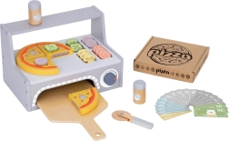 Tooky Toy puidust pitsa komplekt lisatarvikutega