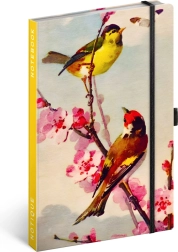 NOTIQUE Märkmik Lindud – Sakura, autor Kateřina Winterová