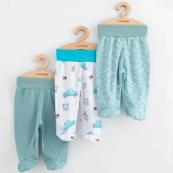 Infant footed pants New Baby Classic II, set of 3 pcs, boys, size 68 (4–6 months)