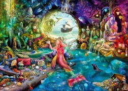 Ravensburger Puzzle Mysterious Treasure of the Mermaid 1000 Pieces