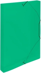 Box with Rubber Handle A4 Lines Green