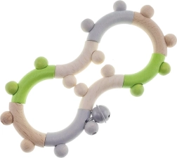 Hess wooden motor skills rattle in the shape of an eight