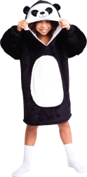 Cozy Noxxiez soe televiisori-hoodie tekk kapuutsiga Panda lastele 7–12 aastat