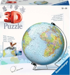 Ravensburger 3D pusle Maa – laste gloobus 180 tükki
