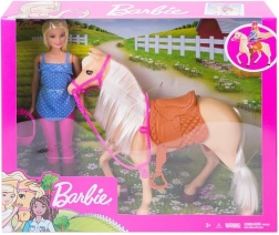 Barbie ratsakomplekt hobuse ja kiivriga