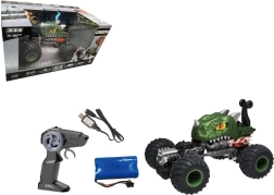 RC stunt car green 1:16