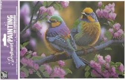 Teemantmaal lõuendil Linnud 29 × 21 cm