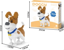 Ehitusklotside komplekt 1930 tk – koer JACK RUSSELL