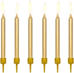 Golden Cake Candles