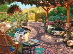 Large-format puzzle Beautiful Courtyard 750 pieces