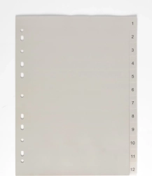 A4 Divider 1-12 PP