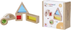Montessori Sensory Blocks EICHHORN, 5 pcs, beech wood