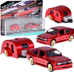 Maisto metallist mudel BMW M3 (1988) haagissuvilaga 1:64