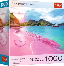 Trefl pusle roosa troopiline rand 1000 tükki