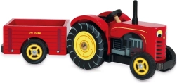 Le Toy Van punane traktor ja haagis
