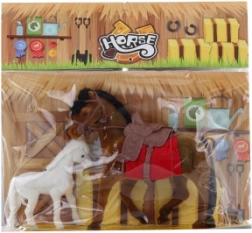 Plastist ja seemisnahast poni komplekt