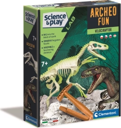 Clementoni Science & Play ArcheoFun: helendav velociraptori skelett