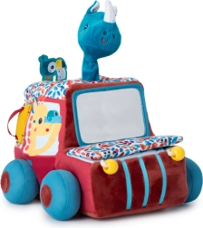 Lilliputiensi tekstiilist mänguauto tegevuste ja peegliga