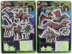 Glow-in-the-dark dinosaur wall stickers