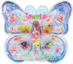 Set of Colorful Plastic Beads for Stringing