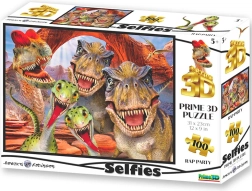 Puzzle Selfie Raptor 3D-efektiga, 100 tükki