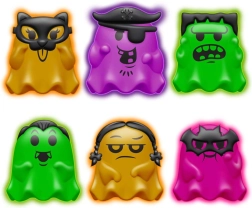 Schylling NeeDoh pigistatav kuma‑kummitus, mis helendab pimedas