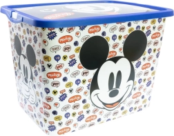 Praktiline plastist hoiukast 23 l Mickey Mouse’i motiiviga, kaanega
