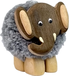 Children's Wooden XL Figurine Pompon Elephant