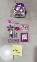 Children's Styling Set with Cosmetic Backpack
