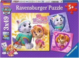 Ravensburgeri pusle Käpapatrull – Skye ja Everest 3×49 tükki