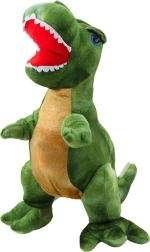 Pehme mängudinosaurus, roheline, nahatekstuuriga