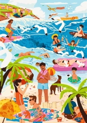 Trefl puzzle Premium Plus The Art of Colour: Kuumal suvel 1000 tükki