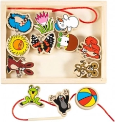 Detoa põimimismäng MUTT – puidust nöörimiskomplekt