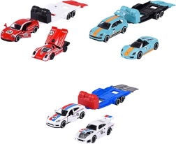 Majorette Porsche haagisega 1:64 – metallmudelite komplekt