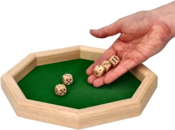 GOKI wooden board game VRHCÁBY with a suede playing surface