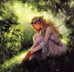 Diamond painting forest fairy 30 × 40 cm