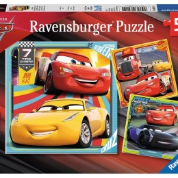 Ravensburgeri pusle Autod 3 võidusõitudel 3×49 tükki