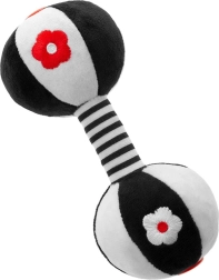 Sensorne kontrastne mänguasi kõristiga Akuku hantel