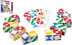 Seltskonnamäng Domino Match puidust karbis