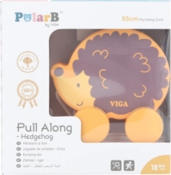 Puidust tõmmatav mänguasi siil