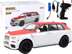 RC car 1:20 white‑red with remote control