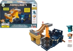 Minecraft Mini Mode – Summoning the Warden game set with Steve and minecart