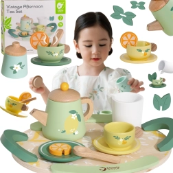 Klassikalise maailma puidust teekomplekt 14 tk