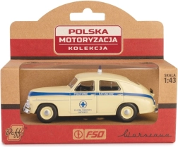 Liikuv mudel PRL Warszawa kiirabi 1:43