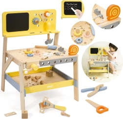 Wooden Workbench with Chalkboard 27 pcs CLASSIC WORLD