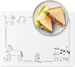 Practical table mat with animal motif 35 × 25 cm