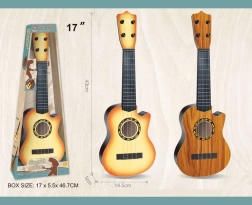 Children's plastic guitar with 4 strings