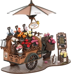 Wooden 3D Puzzle Flower Cart Rolife