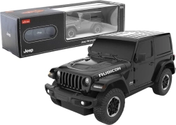 R/C car 1:24 Jeep Wrangler JL Rubicon black
